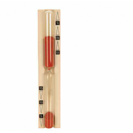 Klepsydra do sauny z czerwonym piaskiem