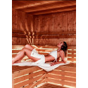 Dla kobiet Bawełniany komplet na saunę biały