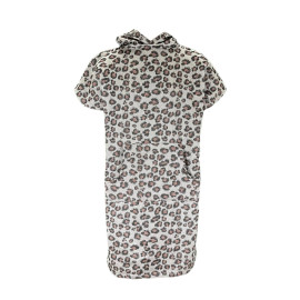 Ponczo panterka z kapturem