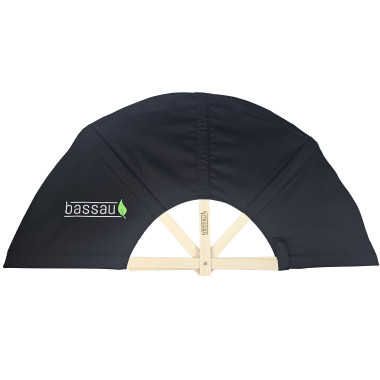 Wyposażenie Saunamistrza Mały Wachlarz Z Płótna Czarny - Nowy Model 2026