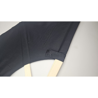 Wyposażenie Saunamistrza Mały Wachlarz Z Płótna Czarny - Nowy Model 2026