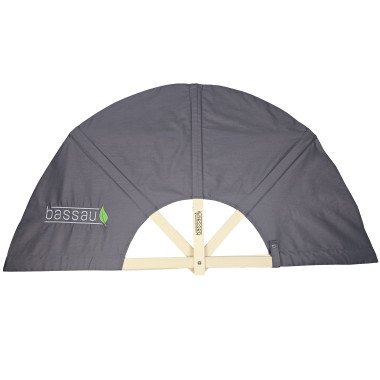 Wyposażenie Saunamistrza Mały Wachlarz Z Płótna Szary - Nowy Model 2026