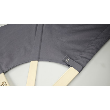 Wyposażenie Saunamistrza Mały Wachlarz Z Płótna Szary - Nowy Model 2026