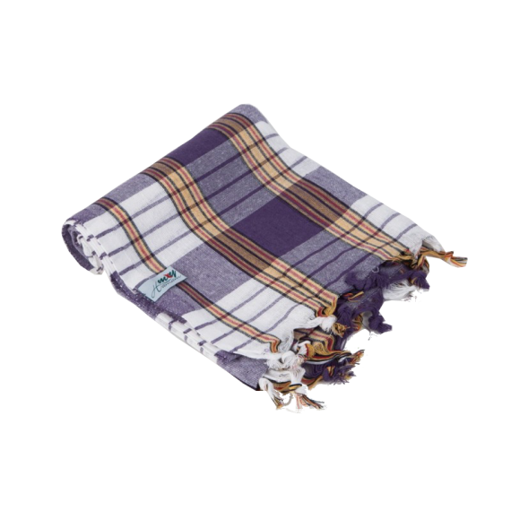 Chusta Hamam do sauny fioletowa 80 x 170 cm